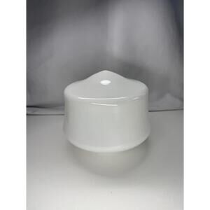 Milk Glass Schoolhouse Light Shade Globe 6in Fitter Ceiling Pendant White‎ Opal